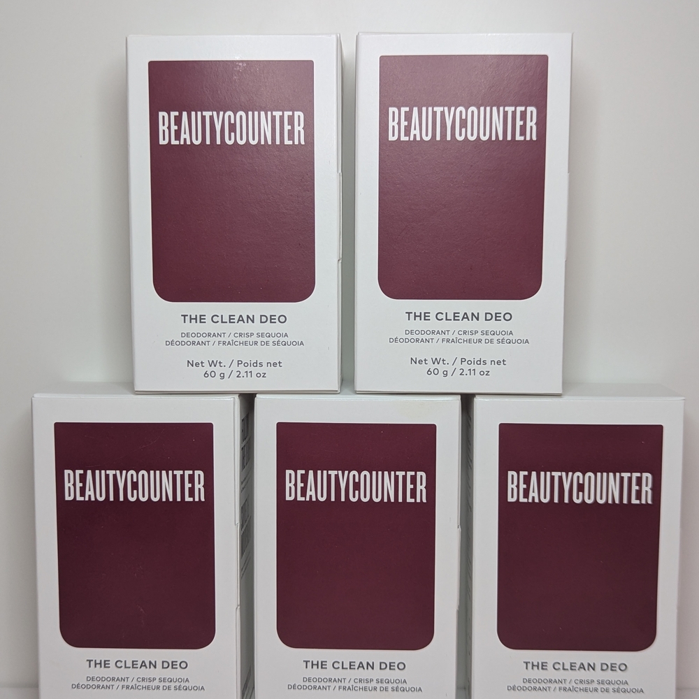 Beautycounter The Clean Deo in White and Burgundy